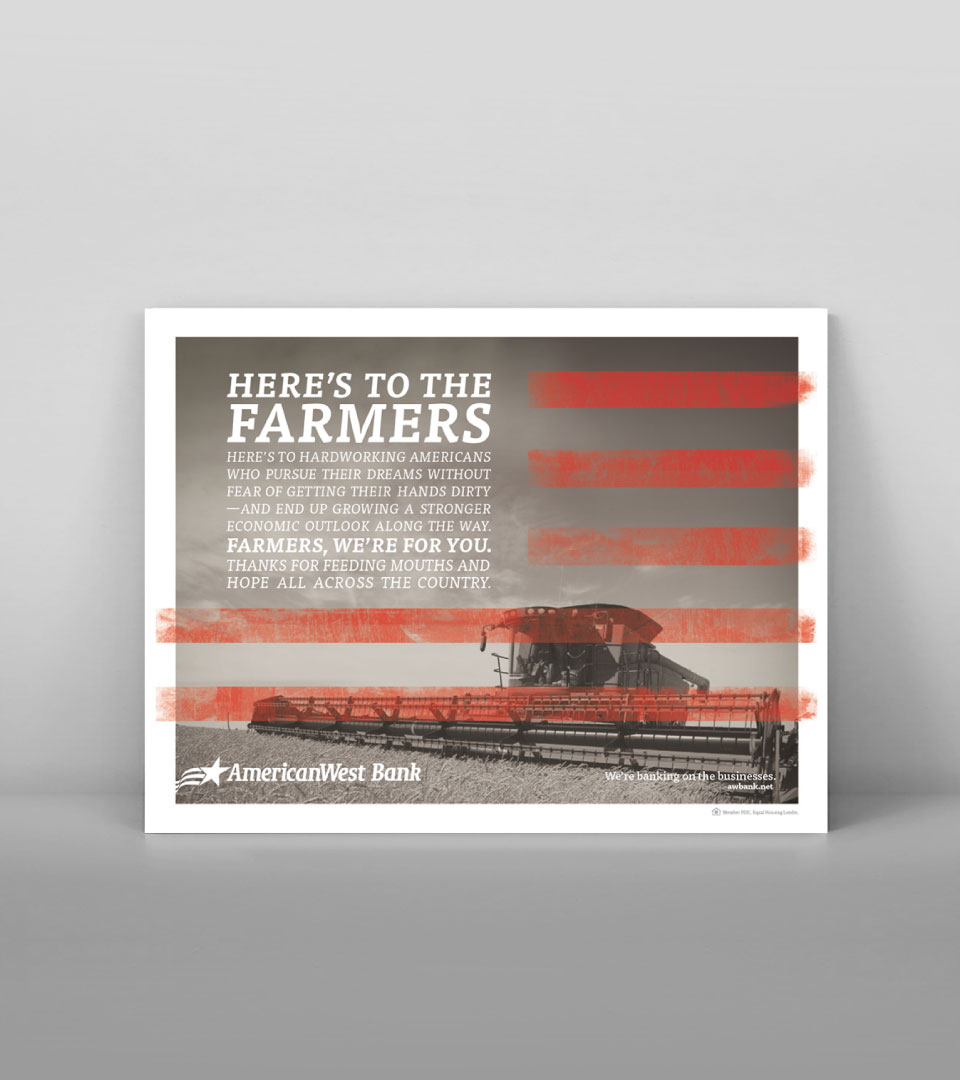 AmericanWest Bank - print design