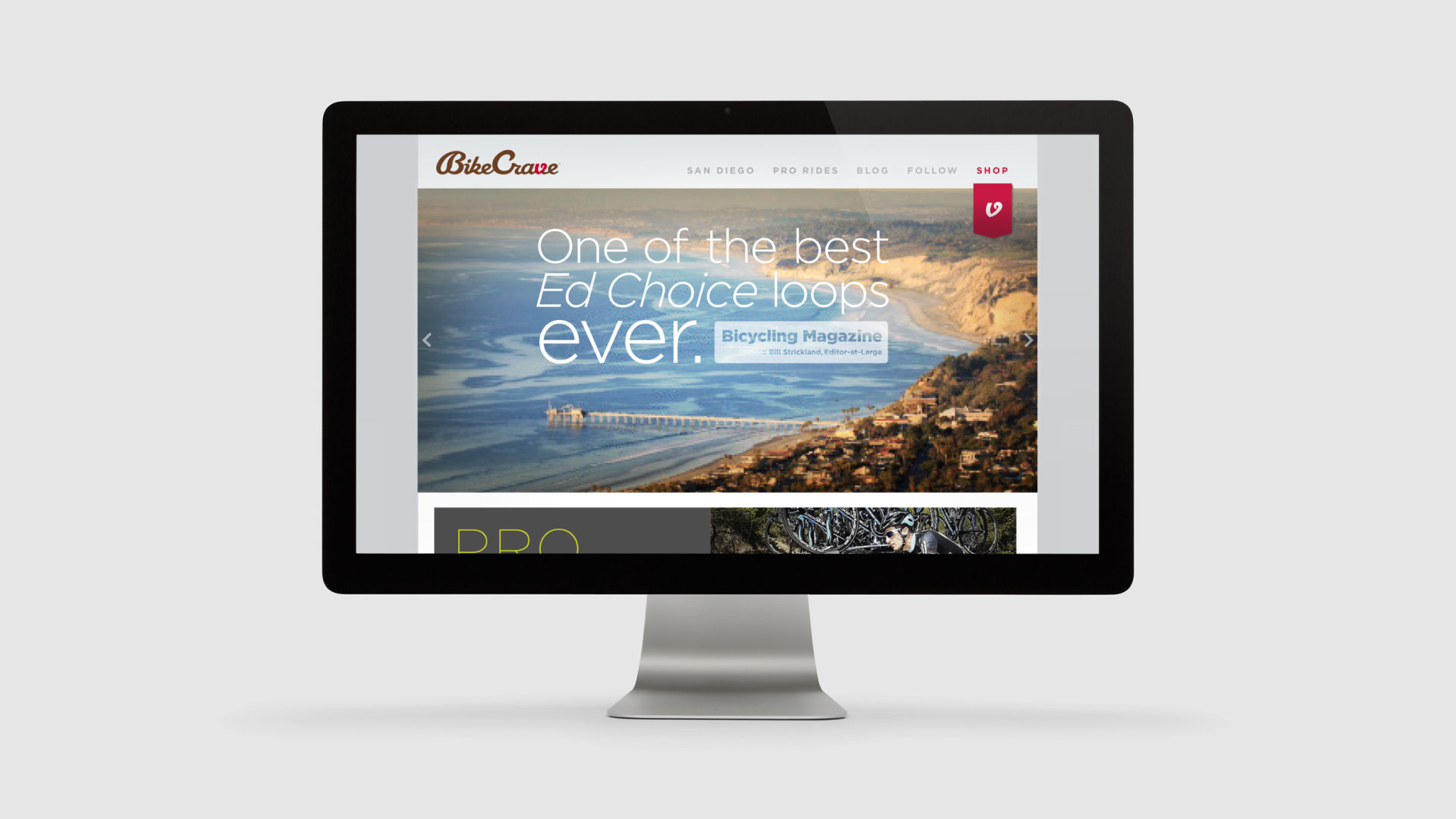 BikeCrave - web design