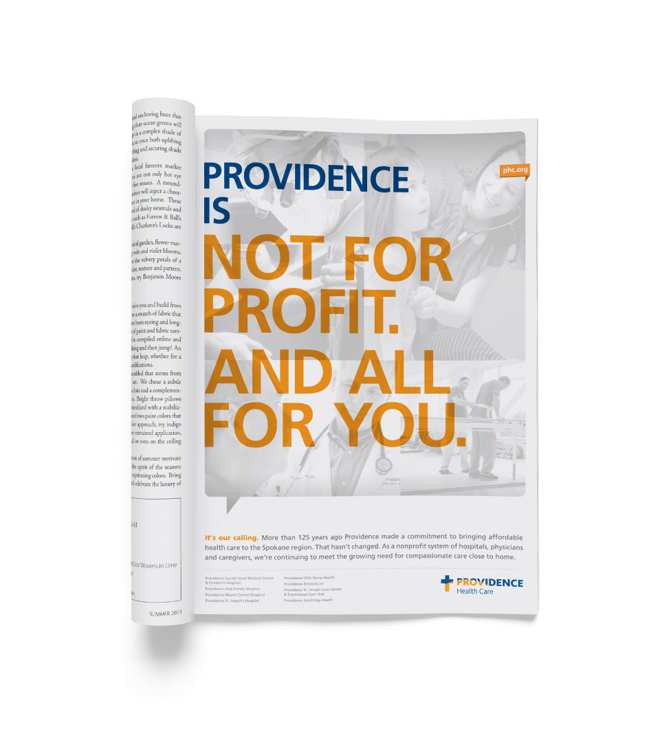 Providence Health Care - print advertisement