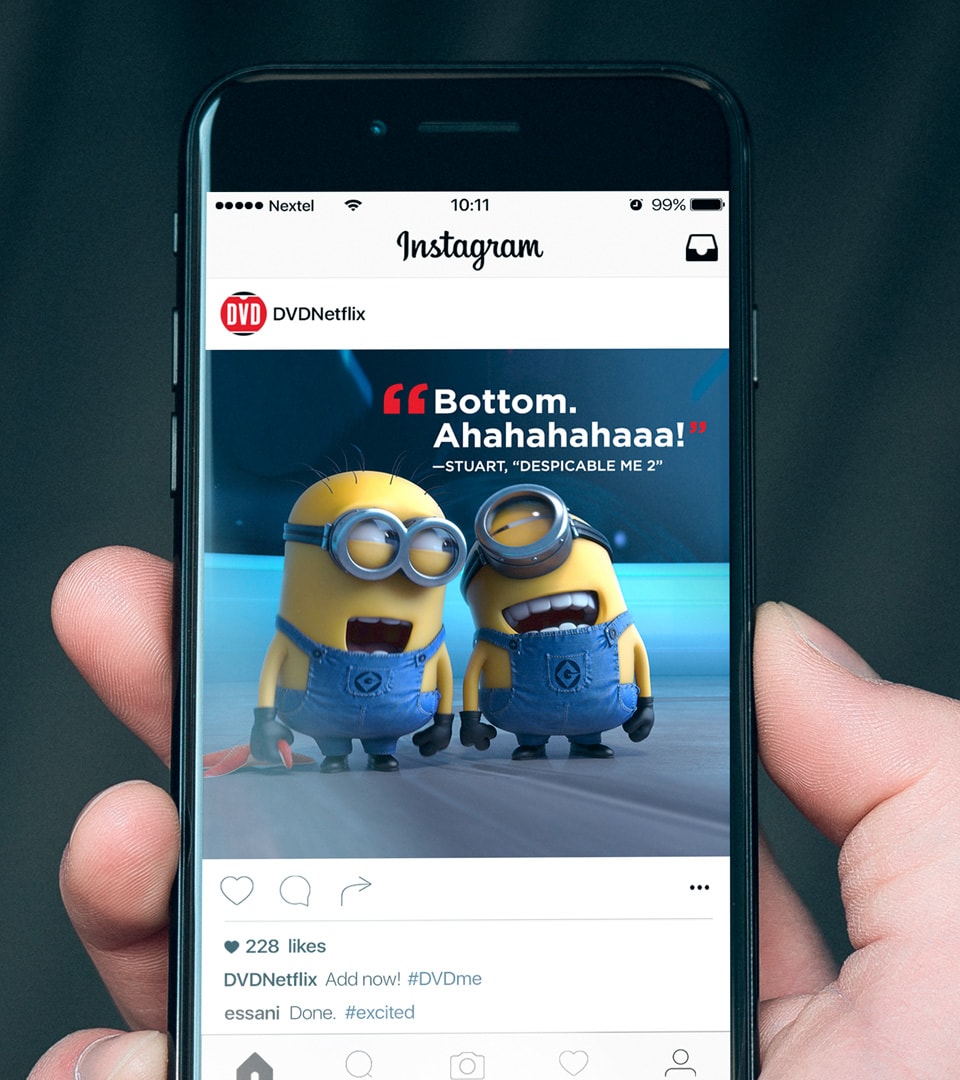 DVD.com Instagram ad